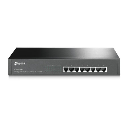 TP LINK TP-LINK TL-SG1008MP Unmanaged Gigabit Ethernet (10/100/1000) Power over Ethernet (PoE) Zwart