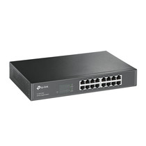 TP-LINK TL-SG1016D Unmanaged Gigabit Ethernet (10/100/1000) Zwart