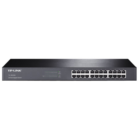 TP LINK TP-LINK TL-SG1024 Unmanaged Gigabit Ethernet (10/100/1000) Zwart