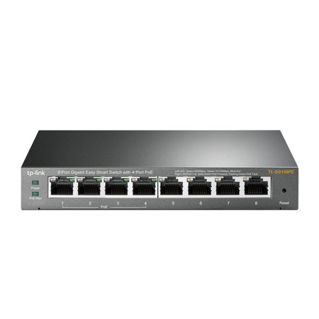 TP LINK TP-LINK TL-SG108PE Unmanaged Gigabit Ethernet (10/100/1000) Power over Ethernet (PoE) Zwart