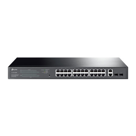 TP LINK TP-LINK TL-SG1428PE netwerk-switch Managed Gigabit Ethernet (10/100/1000) Power over Ethernet (PoE) 1U Zwart