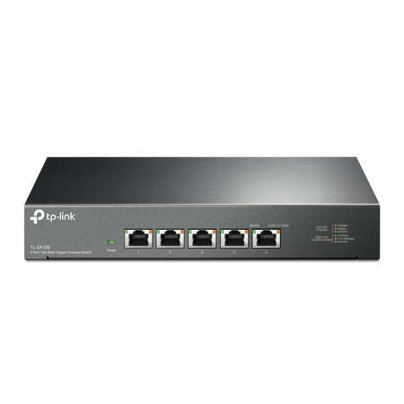 TP LINK TP-LINK TL-SX105 netwerk-switch Unmanaged 10G Ethernet (100/1000/10000) Zwart