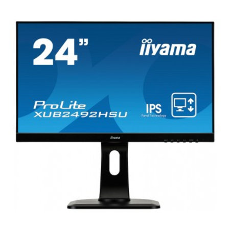 Iiyama iiyama ProLite XUB2492HSU-B1 LED display 60,5 cm (23.8") 1920 x 1080 Pixels Full HD Zwart