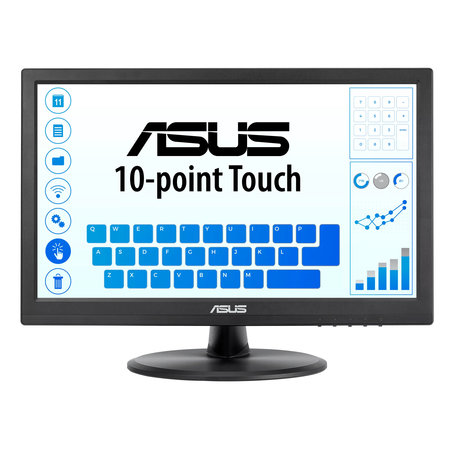 Asus ASUS VT168HR 39,6 cm (15.6") 1366 x 768 Pixels Multi-touch Zwart