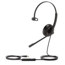 Yealink UH34 MONO TEAMS hoofdtelefoon/headset Bedraad Hoofdband Kantoor/callcenter USB Type-A Zwart