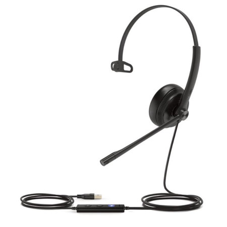 Yealink Yealink UH34 MONO TEAMS hoofdtelefoon/headset Bedraad Hoofdband Kantoor/callcenter USB Type-A Zwart