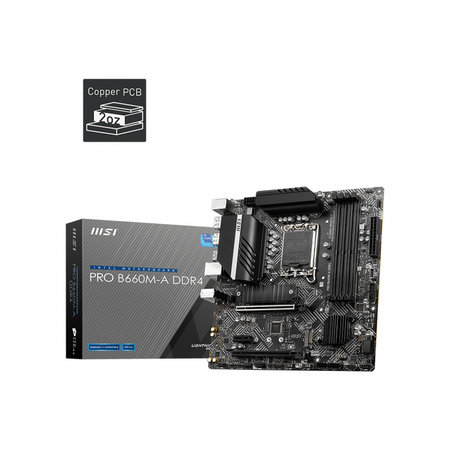 MSI MSI PRO H610M-G DDR4 moederbord Intel H610 LGA 1700 micro ATX