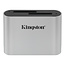 Kingston Kingston Technology Workflow SD Reader geheugenkaartlezer USB 3.2 Gen 1 (3.1 Gen 1) Zwart, Zilver