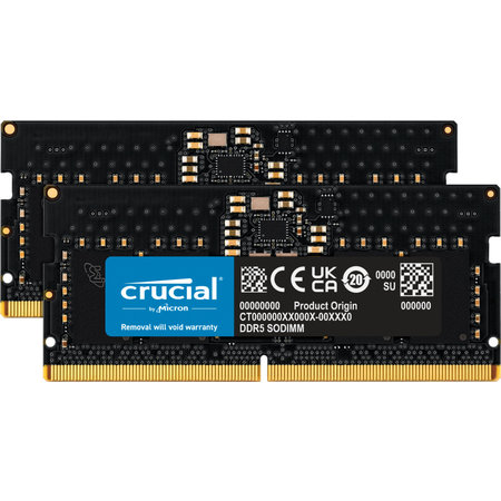 Crucial Crucial CT2K8G48C40S5 geheugenmodule 16 GB 2 x 8 GB DDR5 4800 MHz