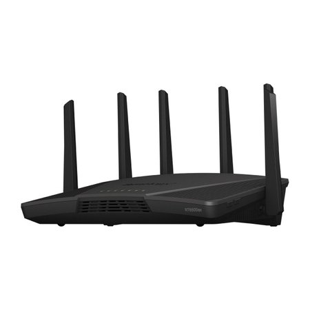 Synology Synology RT6600ax Router WiFi6 1xWAN 3xGbE 1x2.5Gb draadloze router Tri-band (2.4 GHz / 5 GHz / 5 GHz) 3G 4G Zwart