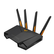 ASUS 90IG0790-MO3B00 draadloze router Gigabit Ethernet Dual-band (2.4 GHz / 5 GHz) Zwart, Oranje