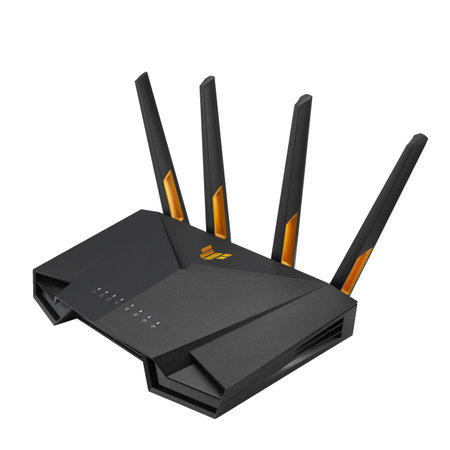 Asus ASUS 90IG0790-MO3B00 draadloze router Gigabit Ethernet Dual-band (2.4 GHz / 5 GHz) Zwart, Oranje