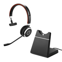 Jabra Evolve 65 Headset Bedraad en draadloos Hoofdband Oproepen/muziek USB Type-A Bluetooth Oplaadhouder Zwart