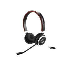 Jabra Evolve 65 Headset Bedraad en draadloos Hoofdband Oproepen/muziek USB Type-A Bluetooth Zwart