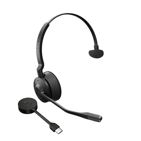 Jabra Jabra Engage 55 Headset Draadloos Hoofdband Kantoor/callcenter Zwart, Titanium