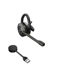 Jabra Engage 55 Headset Draadloos oorhaak Kantoor/callcenter Zwart, Titanium