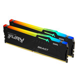 Kingston Kingston Technology FURY Beast RGB geheugenmodule 32 GB 2 x 16 GB DDR5 6000 MHz