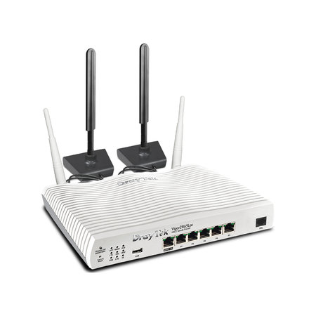 Draytek DrayTek V2865LAC draadloze router Gigabit Ethernet Dual-band (2.4 GHz / 5 GHz) 4G Grijs