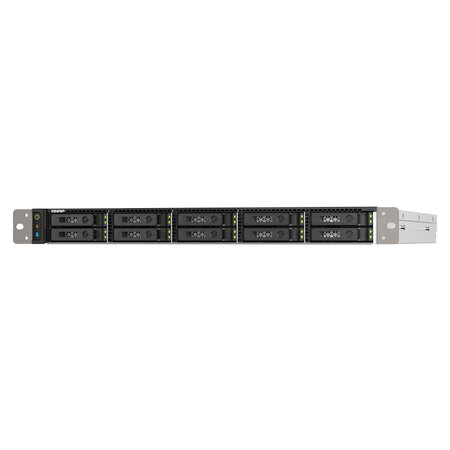 QNAP QNAP TS-h1090FU NAS Rack (1U) Ethernet LAN Zwart, Grijs 7302P