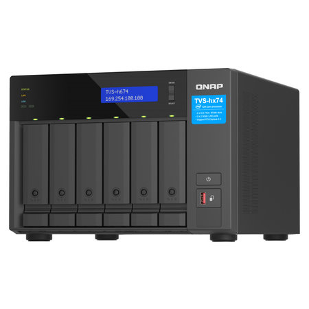 QNAP QNAP TVS-h674 NAS Tower Ethernet LAN Zwart i3-12100