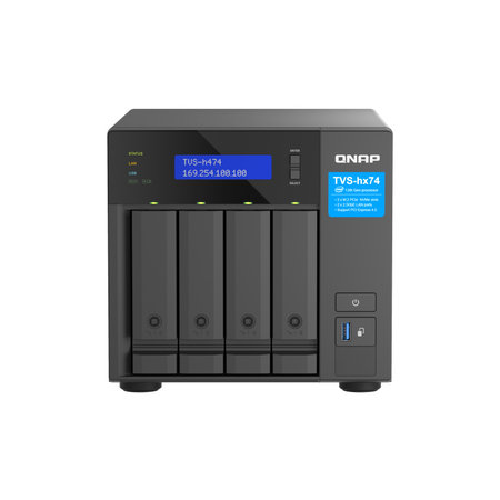 QNAP QNAP TVS-H474 NAS Tower Ethernet LAN Zwart G7400