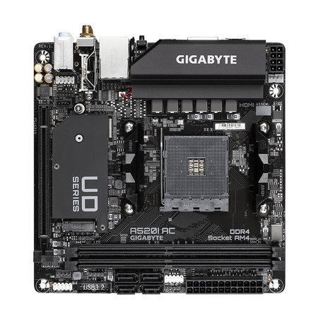 Gigabyte Gigabyte A520I AC moederbord AMD A520 Socket AM4 mini ITX