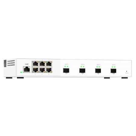 QNAP QNAP QSW-M2106-4S netwerk-switch Managed L2 2.5G Ethernet (100/1000/2500) Wit