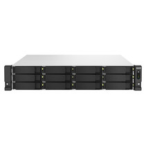 QNAP TS-h1887XU-RP NAS Rack (2U) Ethernet LAN Zwart, Wit E-2334