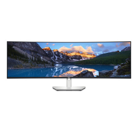 Dell DELL UltraSharp U4924DW 124,5 cm (49") 5120 x 1440 Pixels 5K Ultra HD LCD Zwart, Zilver