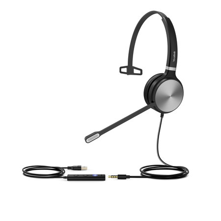 Yealink Yealink UH36 Mono Teams Headset Bedraad Hoofdband Kantoor/callcenter USB Type-A Zwart, Zilver