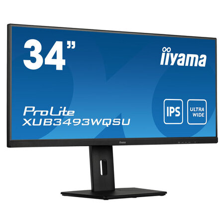 Iiyama iiyama ProLite XUB3493WQSU-B5 computer monitor 86,4 cm (34") 3440 x 1440 Pixels UltraWide Quad HD LED Zwart