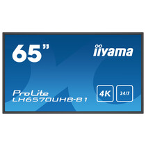 iiyama LH6570UHB-B1 beeldkrant Digitale signage flatscreen 163,8 cm (64.5") VA 700 cd/m² 4K Ultra HD Zwart Type processor Android 9.0 24/7