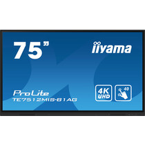 iiyama PROLITE Digitale signage flatscreen 190,5 cm (75") Wifi 400 cd/m² 4K Ultra HD Zwart Touchscreen Type processor Android 11 16/7