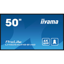 iiyama LH5054UHS-B1AG beeldkrant Digitale signage flatscreen 125,7 cm (49.5") LCD Wifi 500 cd/m² 4K Ultra HD Zwart Type processor Android 11 24/7