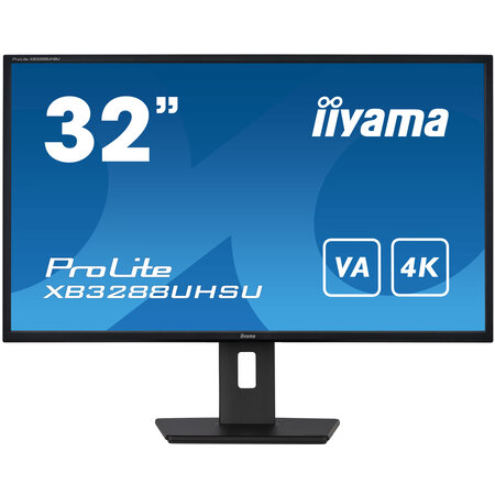 Iiyama iiyama ProLite XB3288UHSU-B5 computer monitor 80 cm (31.5") 3840 x 2160 Pixels 4K Ultra HD LCD Zwart