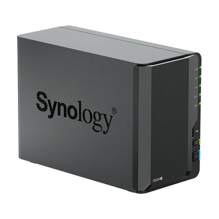 Synology Synology DiskStation DS224+ data-opslag-server NAS Desktop Ethernet LAN Zwart J4125