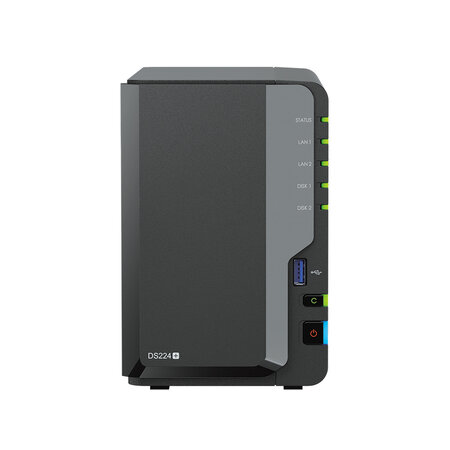 Synology Synology DiskStation DS224+ data-opslag-server NAS Desktop Ethernet LAN Zwart J4125