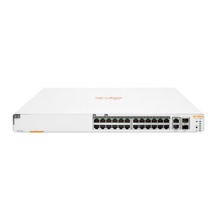 HP Enterprise Aruba Instant On 1960 24G 20p Class4 4p Class6 PoE 2XGT 2SFP+ 370W Managed L2+ Gigabit Ethernet (10/100/1000) Power over Ethernet (PoE) 1U Wit