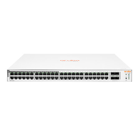 HP Enterprise Aruba Instant On 1830 48G 24p Class4 PoE 4SFP 370W Managed L2 Gigabit Ethernet (10/100/1000) Power over Ethernet (PoE) 1U