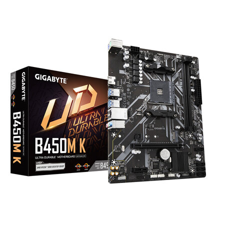 Gigabyte Gigabyte B450M K (rev. 1.0) AMD B450 Socket AM4 micro ATX