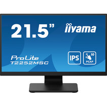 iiyama ProLite T2252MSC-B2 computer monitor 54,6 cm (21.5") 1920 x 1080 Pixels Full HD LCD Touchscreen Zwart