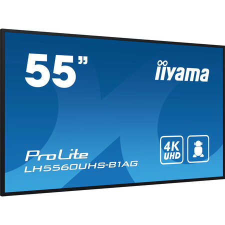 Iiyama iiyama PROLITE Digitaal A-kaart 139,7 cm (55") LED Wifi 500 cd/m² 4K Ultra HD Zwart Type processor Android 11 24/7