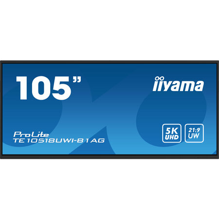 Iiyama iiyama PROLITE Digitaal A-kaart 2,67 m (105") LED Wifi 450 cd/m² 5K Ultra HD Zwart Touchscreen Type processor Android 24/7