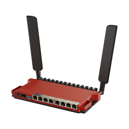 Mikrotik Mikrotik L009UiGS-2HaxD-IN draadloze router Gigabit Ethernet Single-band (2.4 GHz) Rood