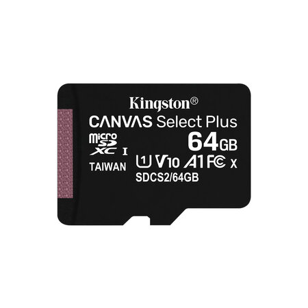 Kingston Kingston Technology Canvas Select Plus 64 GB MicroSDXC UHS-I Klasse 10