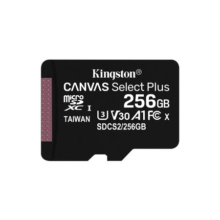 Kingston Kingston Technology Canvas Select Plus 256 GB MicroSDXC UHS-I Klasse 10