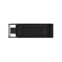 Kingston Technology DataTraveler 70 USB flash drive 64 GB USB Type-C 3.2 Gen 1 (3.1 Gen 1) Zwart