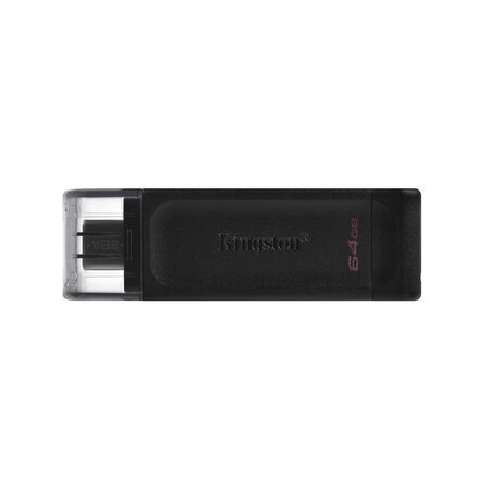 Kingston Kingston Technology DataTraveler 70 USB flash drive 64 GB USB Type-C 3.2 Gen 1 (3.1 Gen 1) Zwart