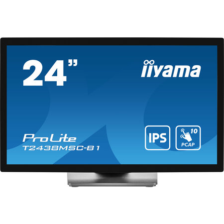 Iiyama iiyama ProLite computer monitor 60,5 cm (23.8") 1920 x 1080 Pixels Full HD LED Touchscreen Zwart