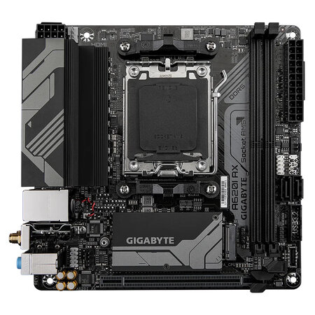 Gigabyte Gigabyte A620I AX 1.0 moederbord AMD A620 Socket AM5 mini ITX